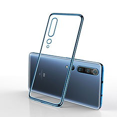 Ultra-thin Transparent TPU Soft Case Cover H03 for Xiaomi Mi 10 Pro Blue