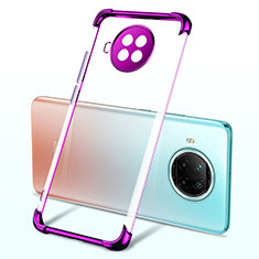 Ultra-thin Transparent TPU Soft Case Cover H03 for Xiaomi Mi 10i 5G Purple