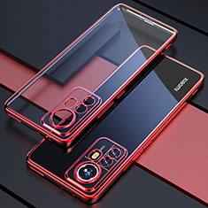 Ultra-thin Transparent TPU Soft Case Cover H03 for Xiaomi Mi 12 5G Red