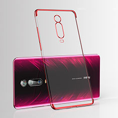 Ultra-thin Transparent TPU Soft Case Cover H03 for Xiaomi Mi 9T Red