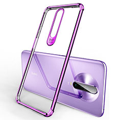 Ultra-thin Transparent TPU Soft Case Cover H03 for Xiaomi Poco X2 Purple