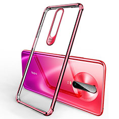 Ultra-thin Transparent TPU Soft Case Cover H03 for Xiaomi Poco X2 Red