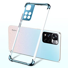 Ultra-thin Transparent TPU Soft Case Cover H03 for Xiaomi Poco X4 NFC Blue