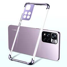 Ultra-thin Transparent TPU Soft Case Cover H03 for Xiaomi Poco X4 NFC Purple