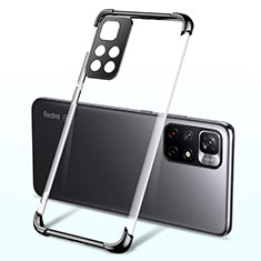 Ultra-thin Transparent TPU Soft Case Cover H03 for Xiaomi Redmi Note 11S 5G Black