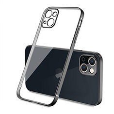 Ultra-thin Transparent TPU Soft Case Cover H04 for Apple iPhone 13 Black
