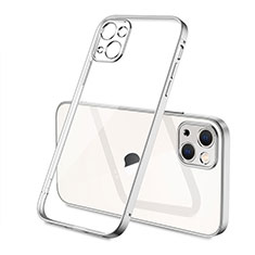 Ultra-thin Transparent TPU Soft Case Cover H04 for Apple iPhone 13 Silver