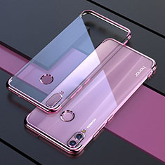 Ultra-thin Transparent TPU Soft Case Cover H04 for Huawei Honor V10 Lite Pink