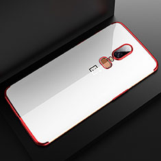 Ultra-thin Transparent TPU Soft Case Cover H04 for OnePlus 6 Red