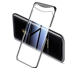 Ultra-thin Transparent TPU Soft Case Cover H04 for Oppo Find X Super Flash Edition Black