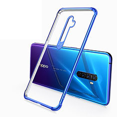 Ultra-thin Transparent TPU Soft Case Cover H04 for Oppo Reno Ace Blue