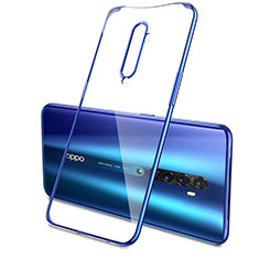 Ultra-thin Transparent TPU Soft Case Cover H04 for Oppo Reno2 Blue