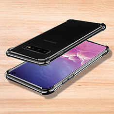 Ultra-thin Transparent TPU Soft Case Cover H04 for Samsung Galaxy S10 Black