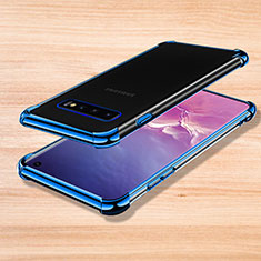Ultra-thin Transparent TPU Soft Case Cover H04 for Samsung Galaxy S10 Blue