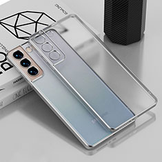 Ultra-thin Transparent TPU Soft Case Cover H04 for Samsung Galaxy S21 FE 5G Silver