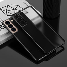 Ultra-thin Transparent TPU Soft Case Cover H04 for Samsung Galaxy S22 5G Black