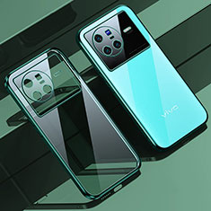 Ultra-thin Transparent TPU Soft Case Cover H04 for Vivo X80 5G Green
