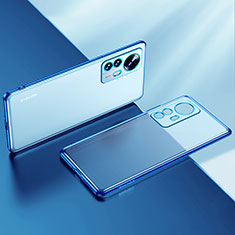 Ultra-thin Transparent TPU Soft Case Cover H04 for Xiaomi Mi 12 5G Blue