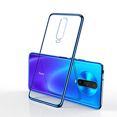 Ultra-thin Transparent TPU Soft Case Cover H04 for Xiaomi Redmi K30 4G Blue