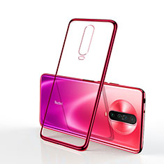 Ultra-thin Transparent TPU Soft Case Cover H04 for Xiaomi Redmi K30 5G Red