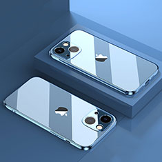 Ultra-thin Transparent TPU Soft Case Cover H05 for Apple iPhone 13 Mini Blue