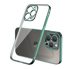 Ultra-thin Transparent TPU Soft Case Cover H05 for Apple iPhone 14 Pro Max Green