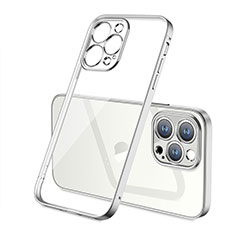 Ultra-thin Transparent TPU Soft Case Cover H05 for Apple iPhone 14 Pro Silver