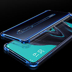 Ultra-thin Transparent TPU Soft Case Cover H05 for Oppo Reno2 Blue