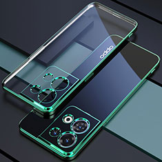 Ultra-thin Transparent TPU Soft Case Cover H05 for Oppo Reno8 5G Green