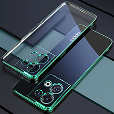 Ultra-thin Transparent TPU Soft Case Cover H05 for Oppo Reno8 Pro 5G Green