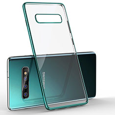 Ultra-thin Transparent TPU Soft Case Cover H05 for Samsung Galaxy S10 Green