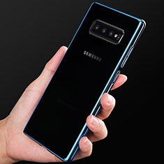 Ultra-thin Transparent TPU Soft Case Cover H05 for Samsung Galaxy S10 Plus Blue