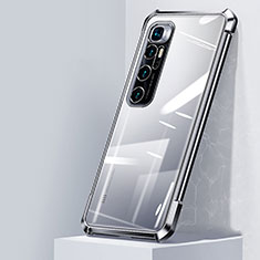 Ultra-thin Transparent TPU Soft Case Cover H05 for Xiaomi Mi 10 Ultra Silver