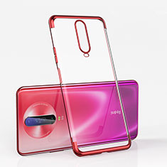 Ultra-thin Transparent TPU Soft Case Cover H05 for Xiaomi Poco X2 Red