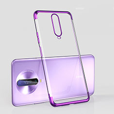 Ultra-thin Transparent TPU Soft Case Cover H05 for Xiaomi Redmi K30 5G Purple