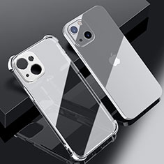 Ultra-thin Transparent TPU Soft Case Cover H06 for Apple iPhone 13 Mini Silver
