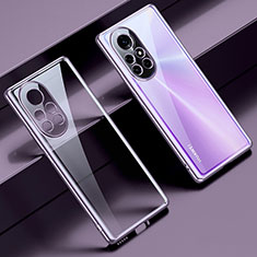 Ultra-thin Transparent TPU Soft Case Cover H06 for Huawei Nova 8 Pro 5G Purple