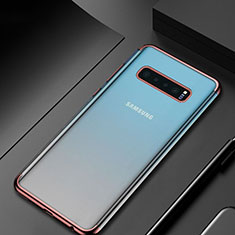 Ultra-thin Transparent TPU Soft Case Cover H06 for Samsung Galaxy S10 Plus Rose Gold