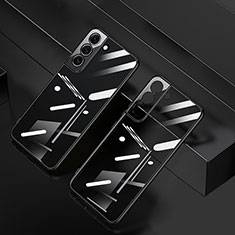 Ultra-thin Transparent TPU Soft Case Cover H06 for Samsung Galaxy S22 Plus 5G Black