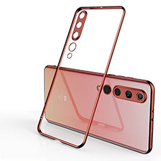 Ultra-thin Transparent TPU Soft Case Cover H06 for Xiaomi Mi 10 Rose Gold