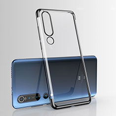 Ultra-thin Transparent TPU Soft Case Cover H07 for Xiaomi Mi 10 Black