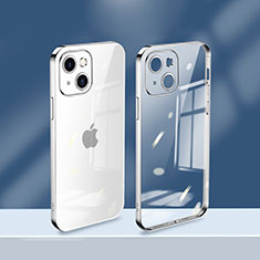 Ultra-thin Transparent TPU Soft Case Cover H08 for Apple iPhone 13 Mini Silver