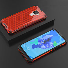 Ultra-thin Transparent TPU Soft Case Cover H08 for Huawei Nova 5z Red