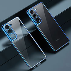 Ultra-thin Transparent TPU Soft Case Cover H08 for Samsung Galaxy S21 FE 5G Blue