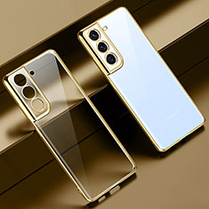 Ultra-thin Transparent TPU Soft Case Cover H08 for Samsung Galaxy S22 5G Gold