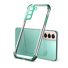 Ultra-thin Transparent TPU Soft Case Cover H09 for Samsung Galaxy S21 5G Green