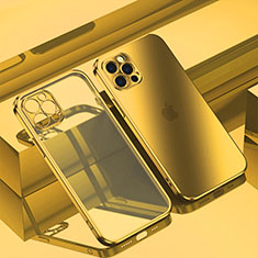 Ultra-thin Transparent TPU Soft Case Cover H11 for Apple iPhone 13 Pro Gold