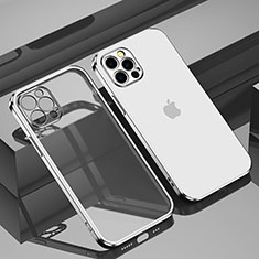 Ultra-thin Transparent TPU Soft Case Cover H11 for Apple iPhone 13 Pro Max Silver
