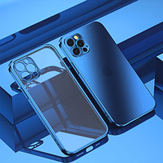 Ultra-thin Transparent TPU Soft Case Cover H11 for Apple iPhone 14 Pro Blue