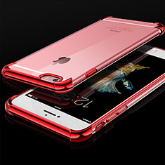 Ultra-thin Transparent TPU Soft Case Cover HC01 for Apple iPhone 6S Red